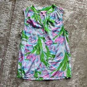 Lilly Pulitzer 100% Silk Top XS